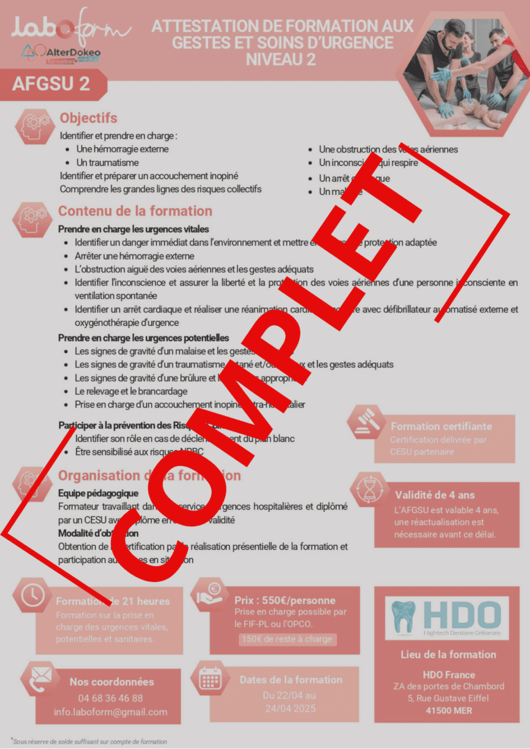 AFGSU 2 RECYCLAGE COMPLET